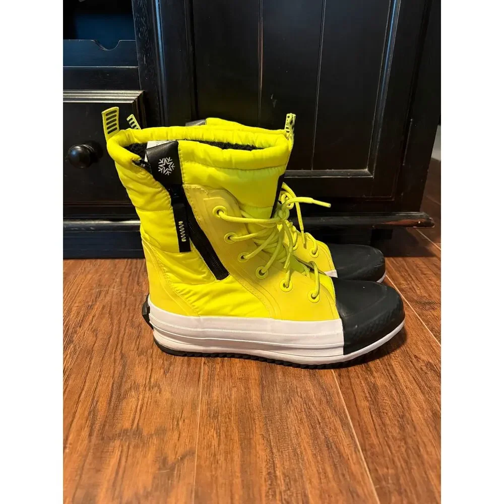 Women's Neon Yellow Converse MC WR Boot High Lemon Venom Boots - Sz  9